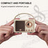 Retro Bluetooth Speaker, Wireless Mini Speaker with Crystal Clear Stereo Sound and Rich Bass (Beige)