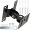 Uonlytech Rotatable Wall Tv Mount Bracket 14-27 Inch Metal Pivot Monitor Holder 360