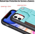 TOOVREN iPhone 11 Wallet Lanyard Case, Protective Cover with PU Leather Card Holder, Adjustable Detachable Strap