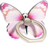 Butterfly Cell Phone Ring Stand Holder, Cute Butterfly Pattern Painted Metal Finger Stand, 360° Rotation Phone Ring