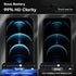 TOCOL 4 Pack Compatible with iPhone 12 Pro Max, 2 Pack Privacy Screen Protector and 2 Pack Camera Lens Protector