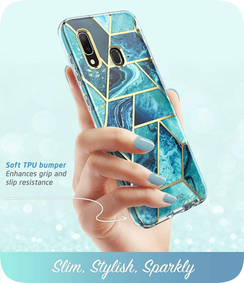 i-Blason Cosmo Series Case for Samsung Galaxy A20/A30 - Slim Full-Body Stylish Protective Case with Screen Protector