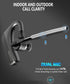 Conambo K18 Wireless Headset Bluetooth V5.1 - Hands-Free Single Ear Bluetooth Headset with Dual Mic Noise Canceling, 16