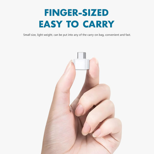 10 Pack USB to USB-C Adapter, USB Type-C Male to USB A Female for Flash Drives, Mouse, Keyboard, Game Controllers