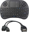 Mini Wireless Keyboard 2.4GHz Touch-pad Mouse Combo with OTG Cable - Compatible with Firesticks, Android TV, Smart TV