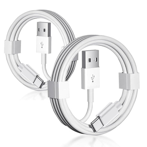 2 Pack USB A to USB C Cable for Airpods Pro 2nd, iPhone 15 15 Pro Max, iPad USB C Cable, MacBook, Samsung, Google