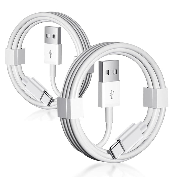 2 Pack USB A to USB C Cable for Airpods Pro 2nd, iPhone 15 15 Pro Max, iPad USB C Cable, MacBook, Samsung, Google