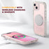 Diaclara Rugged Case for iPhone 13 - Full Body with Built-in Touch Sensitive Anti-Scratch Screen Protector, Crystal