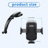 Pack-1 Car Cell Phone Holder, 360 Degrees Long Arm Dashboard Windshield Car Phone Holder, Universal Anti-Shake Smartphone Holder with Strong Suction Cup, for Most Smartphones (Black #ML-190) by Yumfugu