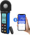HoldPeak Illuminance Light Meter with Bluetooth, Digital Lux Foot Candles Meter, Lumen Meter for Plants, Home & Office