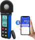 HoldPeak Illuminance Light Meter with Bluetooth, Digital Lux Foot Candles Meter, Lumen Meter for Plants, Home & Office