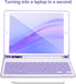 Keyboard Case for iPad 9/8/7th Gen 10.2’’, Bluetooth Keyboard for iPad 10.2 inch, with Pencil Holder, Purple