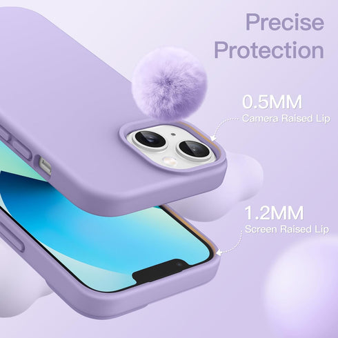 JETech Silicone Case for iPhone 13 - 6.1-Inch Silky-Soft Touch Full-Body Protective Phone Case, Shockproof Cover with
