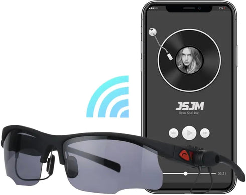 Smart Sport Sunglasses with Wireless Bluetooth 5.0, Unbeatable UV Protection, Perfect for Outdoor Adventures, Gaming,