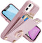 LAMEEKU Wallet Case for iPhone 11, RFID Blocking Leather Cover with Card Holder and 360° Rotation Ring Kickstand