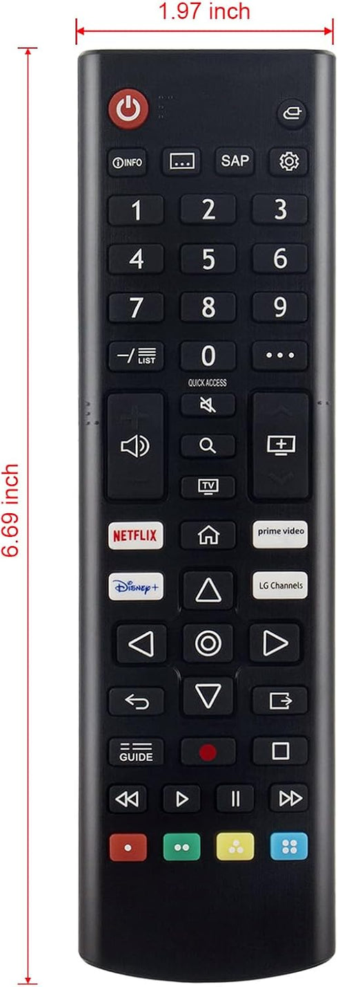 AKB76037601 Universal Remote Control Replacement for LG Smart TV, Compatible with WebOS 4K 8K UHD