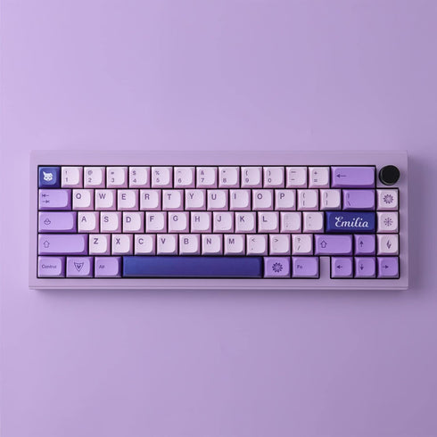 Hyekit PBT Keycaps, 132 Keycaps Cherry Profile Botanical Keycap for Cherry MX Mechanical Keyboards (Witch Emilia)