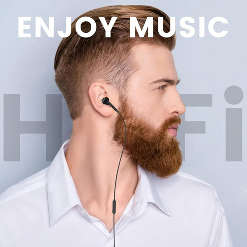 MOSWAG Wired Earbuds with Microphone, 3.5mm Jack in Ear Headphones for Smartphones, Computers, Laptops, MP3 Players