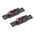 uxcell 2 Ways Spring Speaker Terminal Clip, Push Release Connector Audio Cable Terminals Strip Block, 2Pcs
