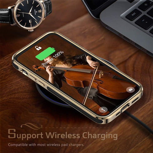LOHASIC Luxury Leather Slim Business Case for iPhone 12/12 Pro, Soft Grip Shockproof Bumper Cover for Men and Women -