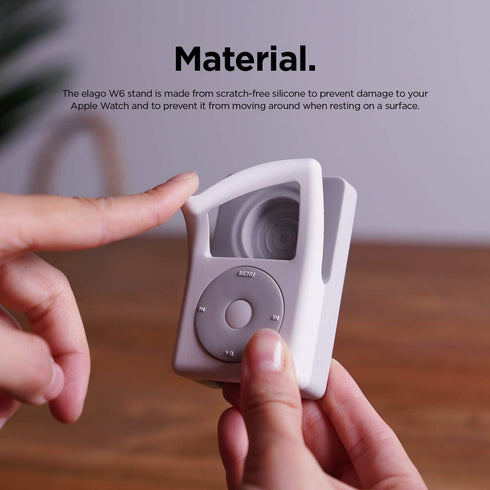 elago W6 Apple Watch Stand Compatible with iWatch Series 1-10 (46mm, 45mm, 44mm, 42mm, 41mm, 40mm, 38mm)