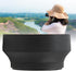 Camera Lens Hood Shade, Rubber Metal Collapsible, Reduces Sunlight for Various Brands (82mm)