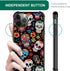 TnXee Case Compatible with iPhone 12/12 Pro Case,Sugar Skull Pattern Design Casae for iPhone 12/12 Pro Cases for Men Women, Shockproof Anti-Scratch Case
