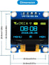Meshnology 5 0.96 Inch 128x64 I2C SSD1315 ESP32 Pcs OLED Display Module Pixel IIC OLED Screen Driver Self-Luminous