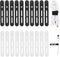 Molain 20Pcs Reusable Cable Ties, Adjustable Silicone Multifunctional Straps for Wire Organizer, Travel Accessories