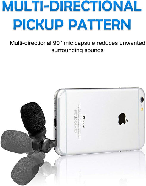 Saramonic SmartMic Mini Condenser Flexible Microphone for Smartphones, Vlogging Microphone for iPhone and YouTube