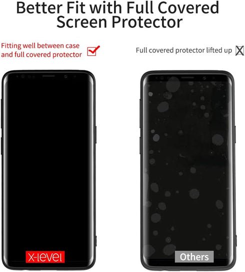 X-level Samsung Galaxy S9 Case, Slim Fit Soft TPU Ultra-Thin Mobile Phone Cover, Black