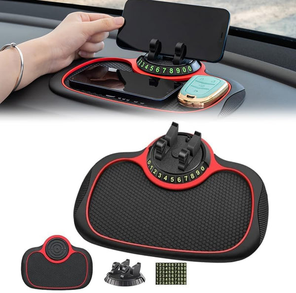 Multifunction Car Anti-Slip Mat Auto Phone Holder, Non-slip Car Dash Mat for Phone Holders, Sticky Grip Phone Mount for