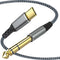 USB C to 1/4 inch Audio Cable - 6.6FT Type C to 6.35mm TRS Stereo Cable for Amplifier, Speaker, Mixing Console