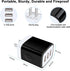USB Wall Charger 18W 3Amp Fast Multiple Ports Plug Cube Box Charger Block Compatible iPhone