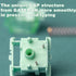 kutethy Gateron Cap Anniversary Keyboard Switches, 5 Pins Blue Green Pre-lubed for Gaming MX Mechanical Keyboard (36