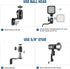 NEEWER 2 Pack E Type Wall Ceiling Mount, Ring Light Wall Mount Bracket with Detachable Ball Head
