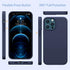 Miracase Liquid Silicone Case for iPhone 12 Pro Max, Navy Blue, Shockproof Drop Protection with Soft Anti-Scratch Lining