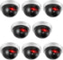 Kanayu 4 Pack Dummy Fake Camera CCTV Dome Fake Security with Flashing Red