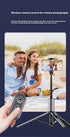 VistaGrip 63 10M Selfie Stick Tripod for iPhone/Android - Expandable Phone Tripod with Fill Light, Bluetooth Remote