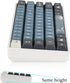 surmen PBT XDA Keycaps Dye-Sublimation 60% Custom Keycaps for Cherry MX Switches Mechanical Keyboard (Apollo)