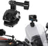 REYGEAK GoPro Motorcycle Windshield Clip, Aluminum Alloy Camera Clamp Mount for Hero 12 11 10 9 8