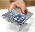 Fusicase for iPhone XR Diamond Case - Glitter Sticker Bling Rhinestone Crystal Metal Bumper Frame, Silver