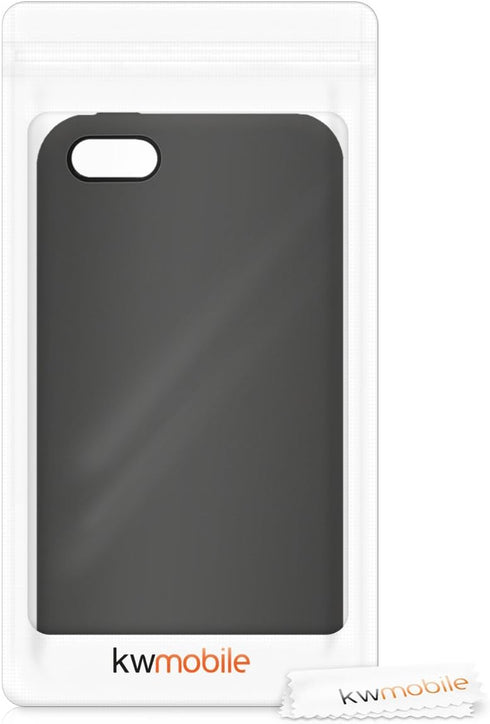 kwmobile Case for Apple iPhone SE (1.Gen 2016) / iPhone 5 / iPhone 5S - TPU Silicone Phone Cover, Black Matte