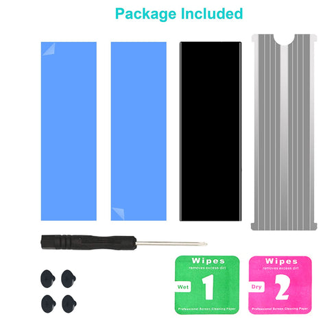 SGTKJSJS M.2 Heatsink Cooler 2280 SSD Double-Sided Heat Sink with Thermal Silicone Pad for PS5/PC