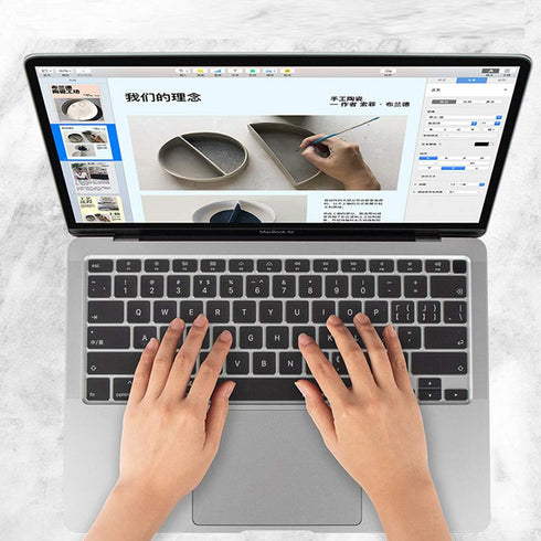 Ultra Thin Clear Keyboard Cover Protector, Soft TPU Skin for MacBook Air 13 inch Model A2237 A2179