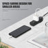 Power Strip 3 Prong Outlet, Slim Black 3 Grounded Outlets, Heavy Duty Extension Cord, No Surge Protector