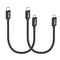 COSOOS 2 Short USB-C to iPhone Cables (10in/26cm) Fast Charging Syncing Cable for iPhone 14 Pro Max, 14 Plus, 14