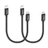 COSOOS 2 Short USB-C to iPhone Cables (10in/26cm) Fast Charging Syncing Cable for iPhone 14 Pro Max, 14 Plus, 14