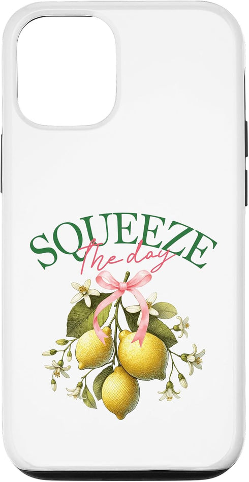 Botanical Brights Squeeze The Day Lemon Botanical Vintage Citrus Fruit Art Case for iPhone