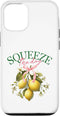 Botanical Brights Squeeze The Day Lemon Botanical Vintage Citrus Fruit Art Case for iPhone